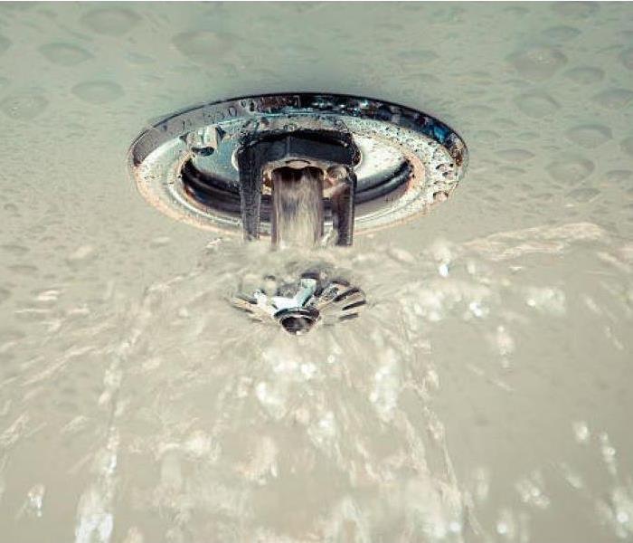 water leaking from sprinkler head